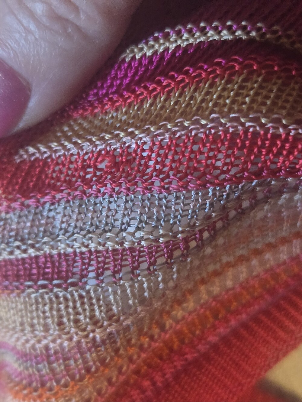 ⭐Missoni Striped V-Neck Sleeveless Dress in Pink, Red, Tan 4 - Picture 11 of 16